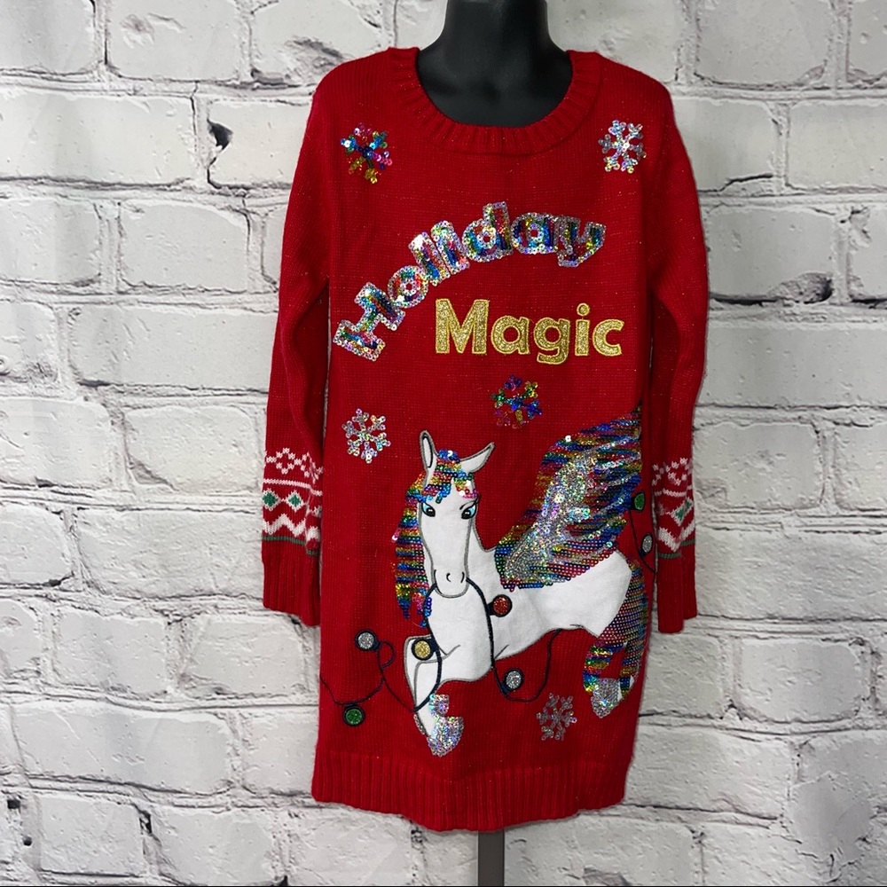 Holiday tunic sweater Youth 7/8
